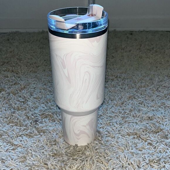 STANLEY Quencher H2.0 40oz Flowstate Tumbler ROSE QUARTZ SWIRL - Picture 5 of 13